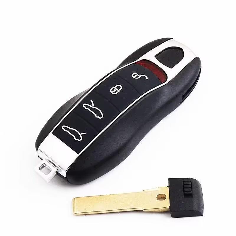 Coque de clé intelligente à distance pour Porsche 718 911 Panamera Cayenne 2017 2018 2019 2020 Couvercle de clé sans clé Porsche à 3 boutons