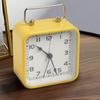 Square Metal Alarm Clock Snooze and Battery Operated Night Light Desk Clock for Bedroom Travel Kitchen Kid Room Hotel