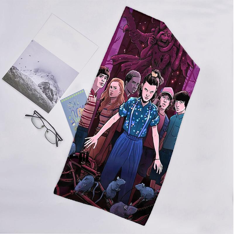 Stranger Things Fashion Beach Towel: Ideal for Summer Adventures Soft, Absorbent and Quick Drying Suitable for Swimming and Bathing