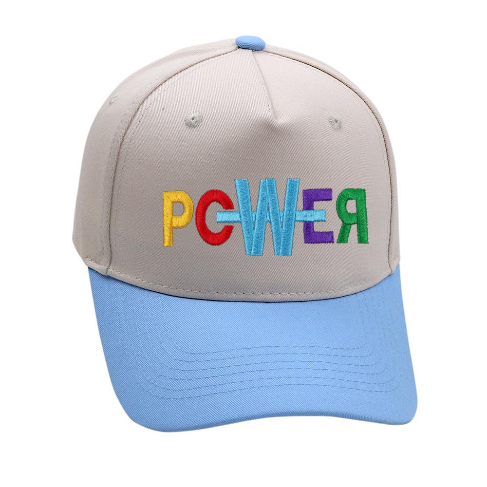 Cross-border POWER Truck Driver Hat: GD Color Block Embroidered Baseball Cap for Men & Women