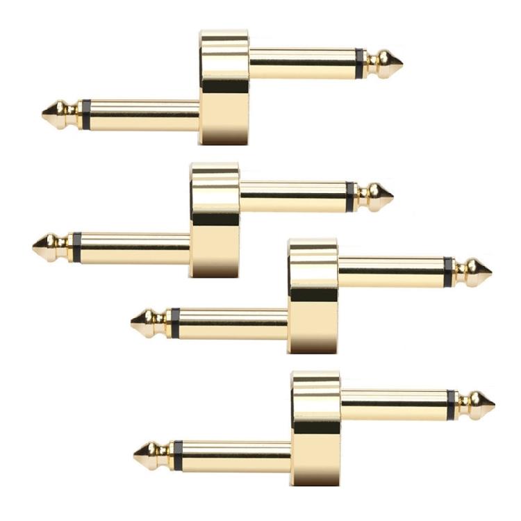 4Pcs Guitar Pedal Patches Connector Male to Male Offsets Plugs Adaptor Easy to Use