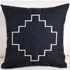 Personalisierte Schwarz-Weiß Dekorative Kissenhülle Geometrie Polyester Sitz-Taillen-Kissenbezug für Sofa Heimdeko