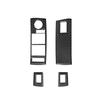Carbon Fiber Car Interior Windows Lifting Button Control Panel Trim Cover Sticker For BMW X5 2000-2006 Car Accessories