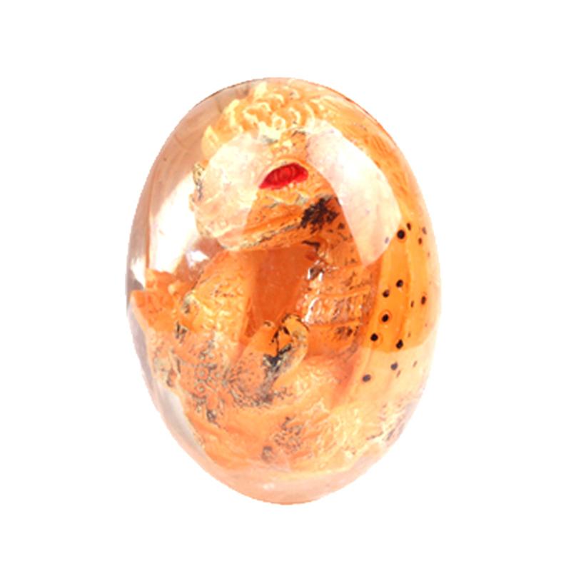 1 Stück Kristalle Transparentes Lava Drachenei Harz Dinosaurier Ei Kunstwerk Skulptur Statue Zierliche Dinosaurier Sammlung