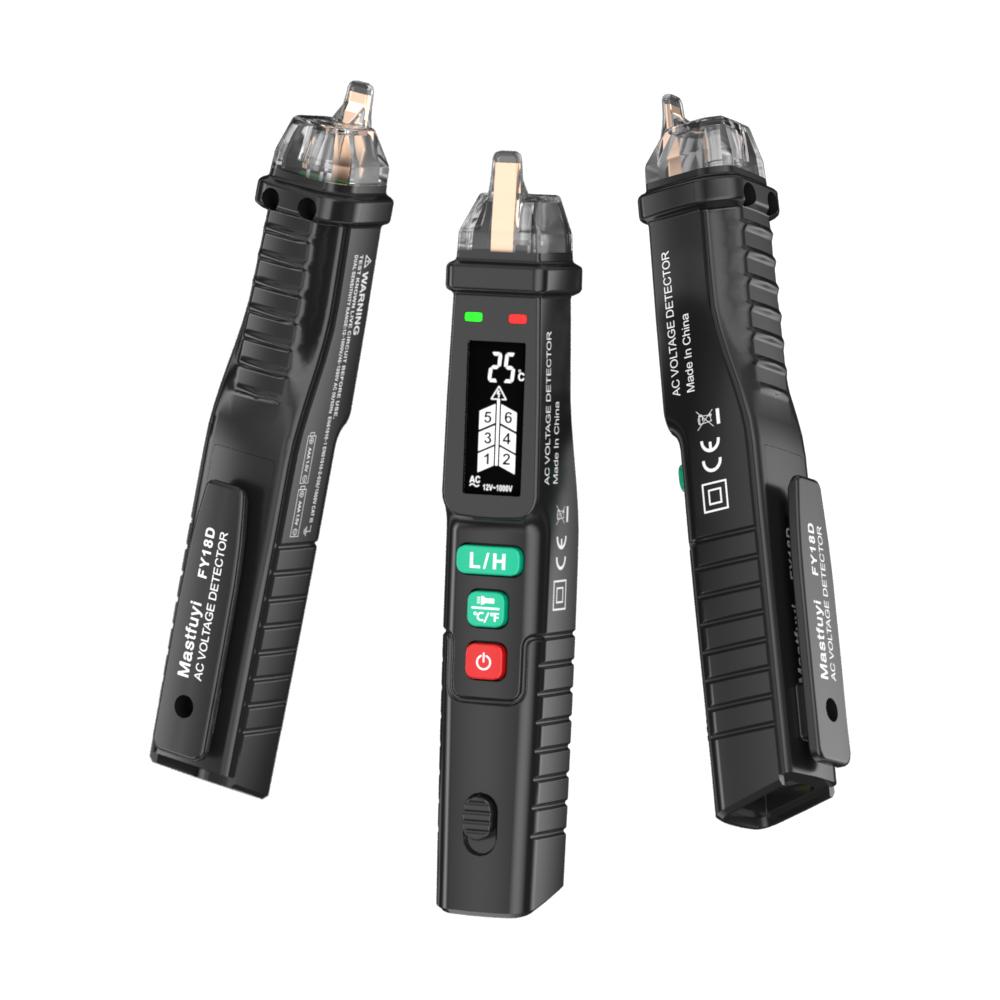 Mastfuyi FY18D Non Contact AC Voltage Tester with Dual Range 12V 1000V 48V 1000V Multifunction NCV AC Voltage