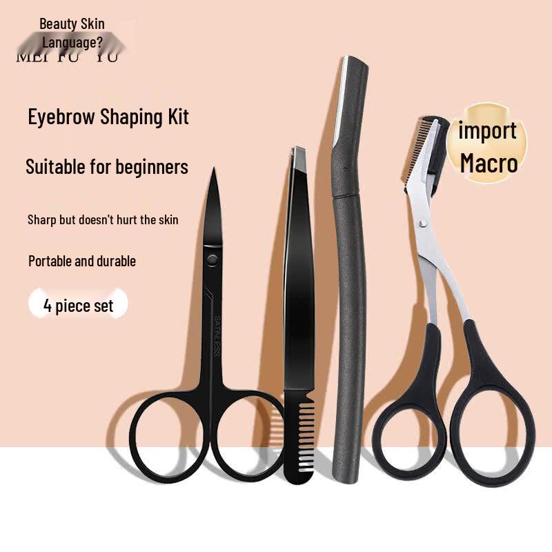Meifuyu Men s 4-Piece Eyebrow Grooming Kit 1 Piece