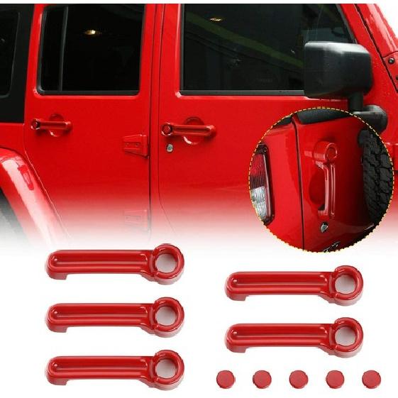 For Jeep Wrangler JK JKU Door Handle Covers Tailgate Handle Covers Accessories P