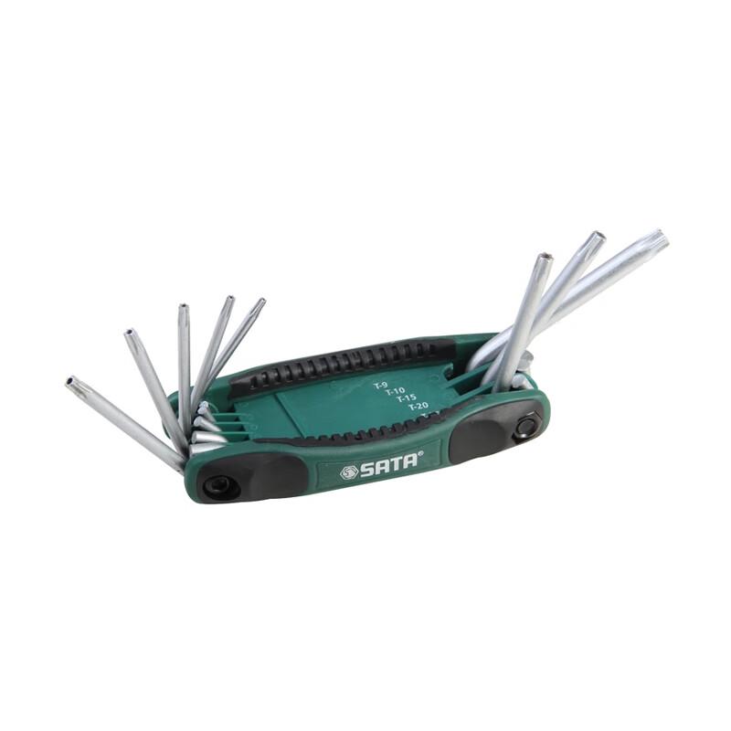 SATA 8-Piece Folding Torx Wrench Set Multi-Size