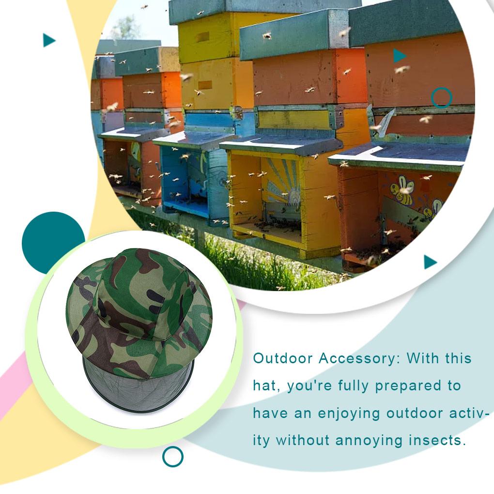 Fishing Hat Anti Mosquito Caps Air-permeable Sun Protection Hair Accessories Multifunctional Headgear for Outdoor Forest Camping