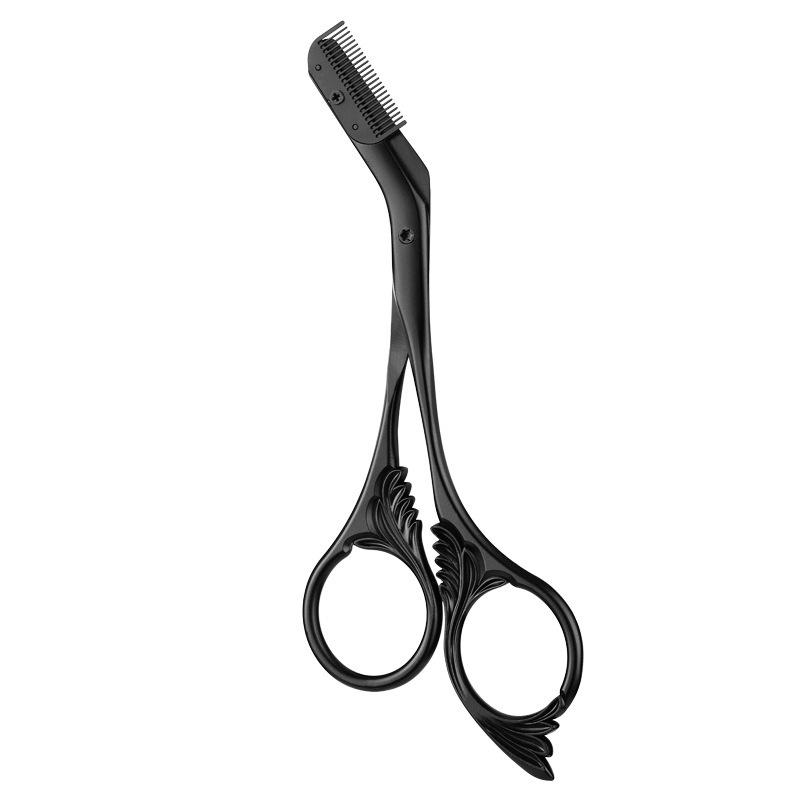 Eyebrow Trimmer Scissors for Women Brow Shaping and Styling Tool Comfortable Comb Handle for Quick Home Use