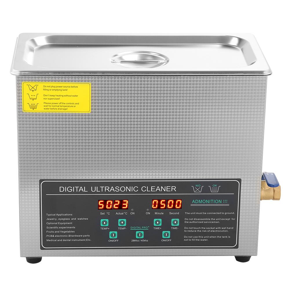 6L Double Frequency Digital Stainless Steel Ultrasonic Cleaner Cleaning Machine