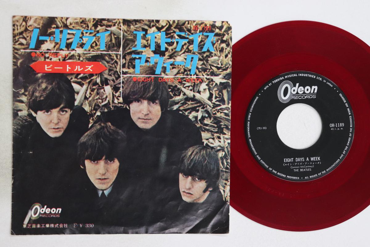

7inch Record BEATLES - No Reply / Eight Days A Week (- Red OR1189 ODEON 1965 Japan Rock Used