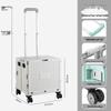 Large Folding Shopping Cart with 4 Swivel Wheels