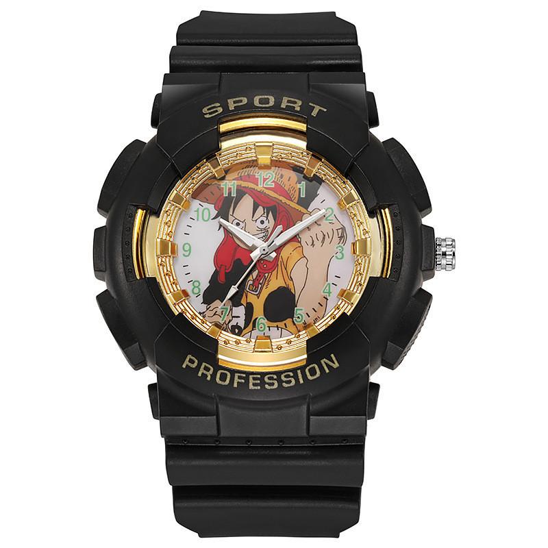 One Piece Kinder Sport Horloge Met Kalender Waterdicht Hars Band Voor Kinderen