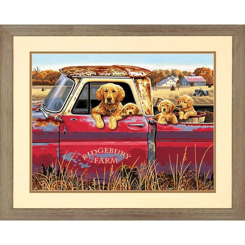 5D DIY Diamond Painting Cute Dog In Oil Painting Diamond Embroidery Cross Stitch Kit Full Rhinestone Mosaic Home Decor