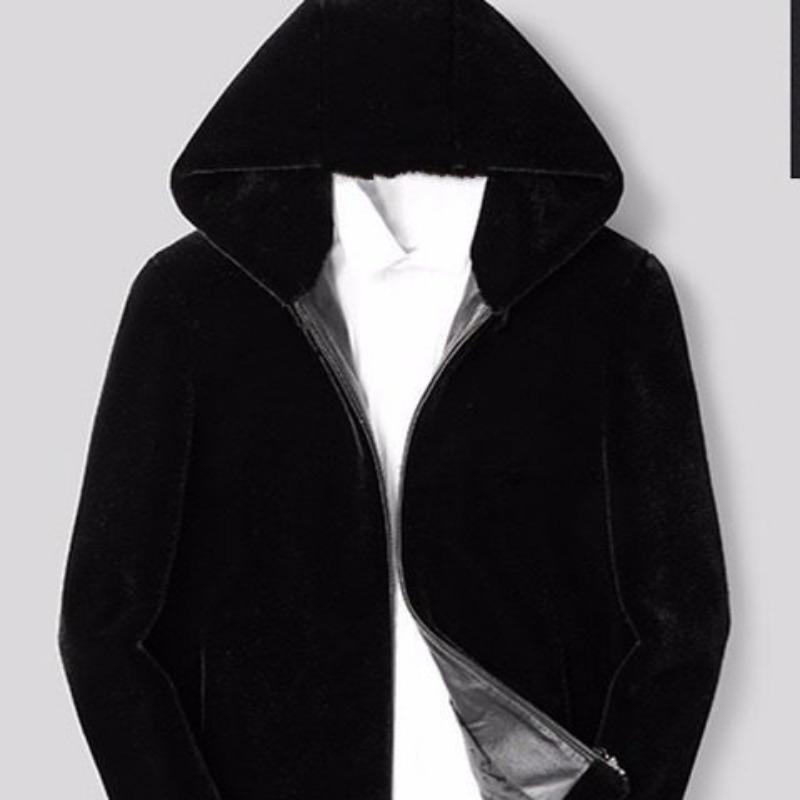 Winter new hooded imitation rabbit plush fur coat lamb wool loose thickened imitation mink velvet coat female trend