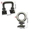 6Pcs Stainless T Track Mount Tie Down Anchors Eye Nuts T Slot Bolt Tie Down Anchoring Kit T Track Bolts for Roof Rack