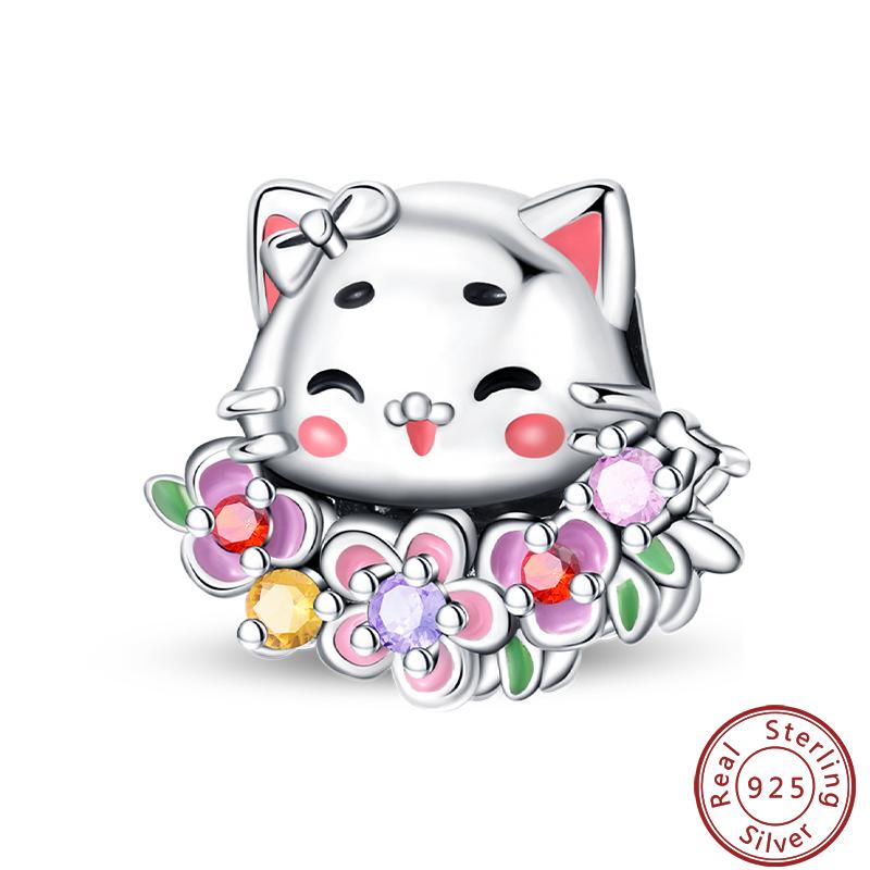 Cute Cat And Dog Series Copper Moon Butterfly Paw Print Charms 3Mm Diy Fine Jewelry Gifts Making