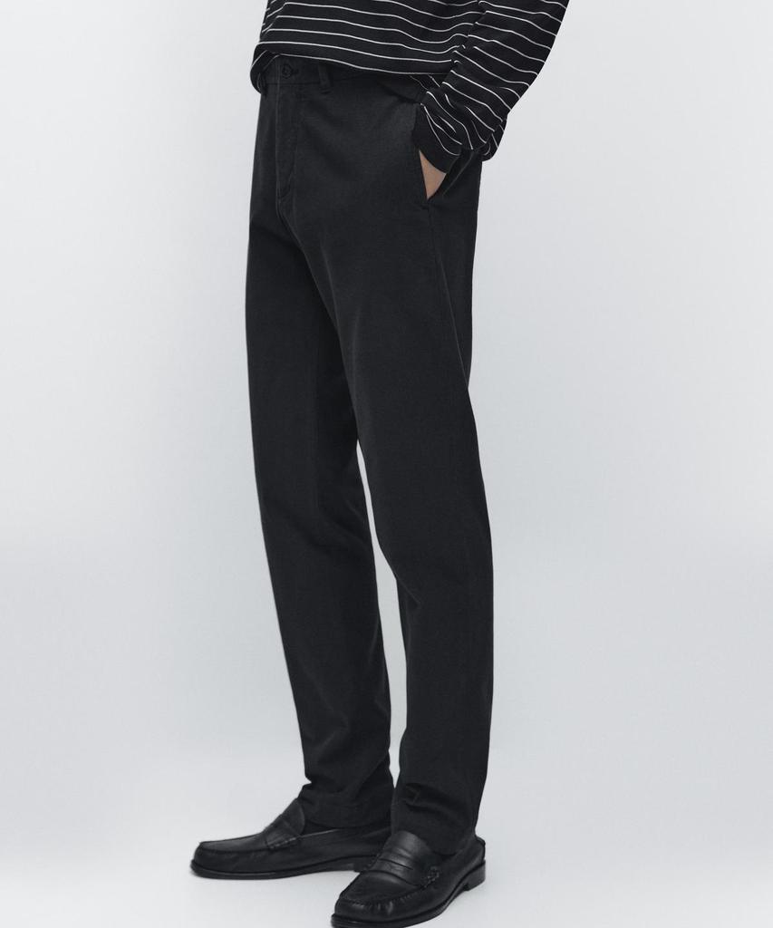 Masimodutti Cotton Blend Slim Fit Pants