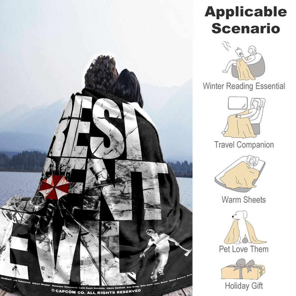 Resident Evil Blanket, High quality Comfortable for All Seasons, Home Decor, Warmth and Comfort