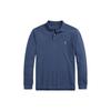Polo SS23 Solid Slim Fit Long Sleeve Polo Shirt Men Tops Blue MNPOKNI16822701-400