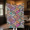1PC Mandala PatternsOutdoor Flannel Blanket - Soft Plush Decor for Picnics, camping, Bedroom, Playroom, Office, or Lunch Break 1344A