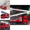 Alloy Construction Car Model With Telescoping Ladder For Kids Play And Collectors
