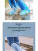 Waterproof Non-Slip High-Top Rain Shoe Covers for Men, Women, and Kids – Thick and Transparent for Rainy Days.