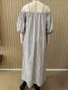 Elegant One-Shoulder Striped Summer Dress for Women