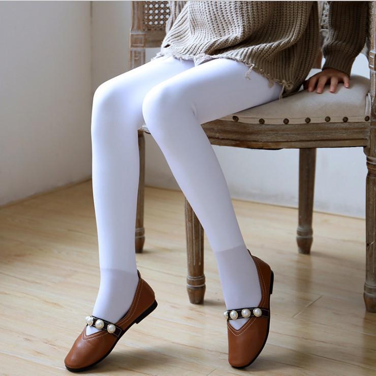 Girls' Winter Velvet Thickened Flesh-Colored Anti-Pilling Dance Pantyhose
