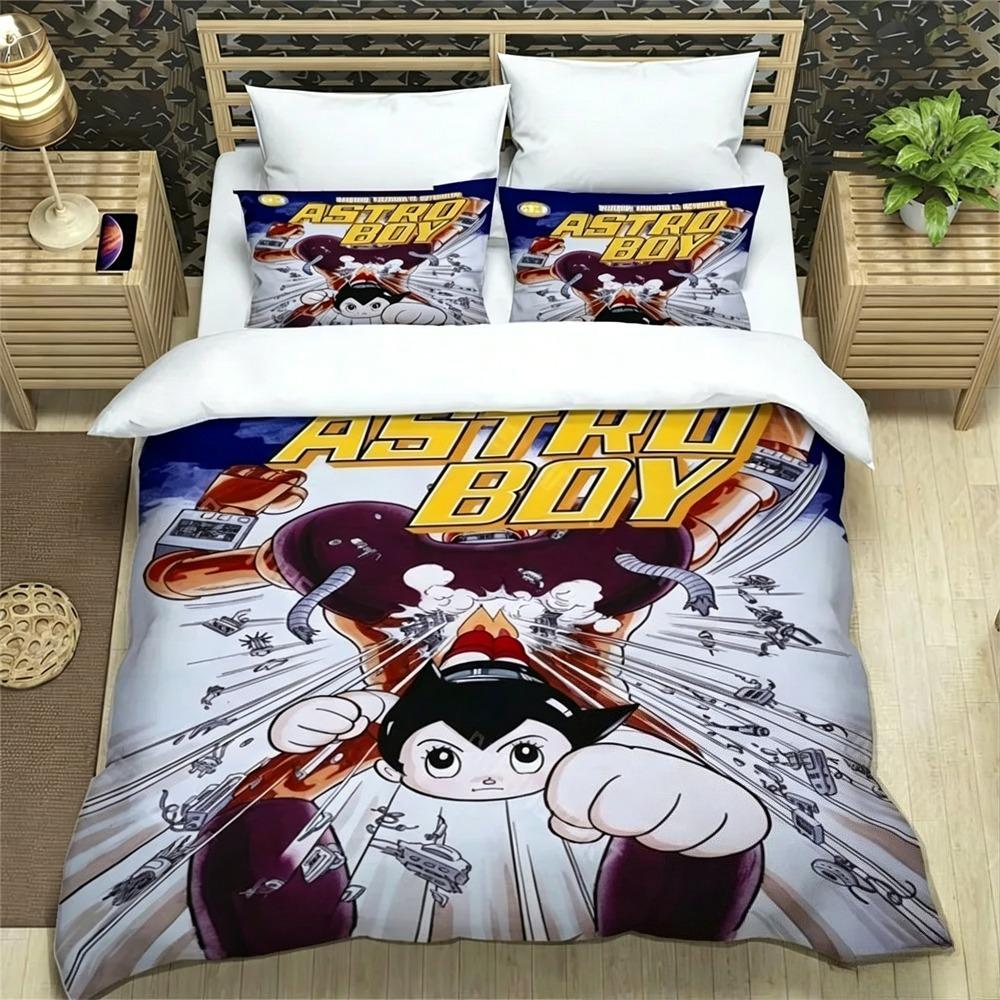 Animation A-Astro Boy Sheets Quilt Covers Bedding Dormitory Sheets Three-piece Bedding Set 2/3-piece Soft Warm Bedding Set