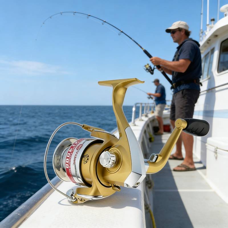 Yumoshi Highperformance Metal Fishing Reel With Steel Shaft And Gear For Deep Sea And Freshwater