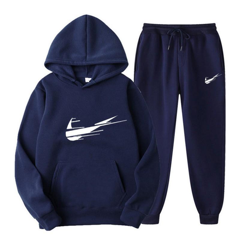 Herren Damen Fleece Hoodie Set Langarm Oberteil Jogginghose Winter Warm Lässig Sport Outfit