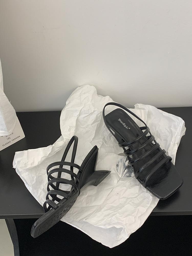 Fashion 2025 Newest Narrow Band Summer Gladiator Sandals Open-Toe Slingback Woman Sandals Mules Dance Shoes Desinger Zapatos De Mujer