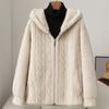 Fur Jacket Women's Autumn and Winter New Imitation Mink Fur Fur Integrated Hooded Short Top