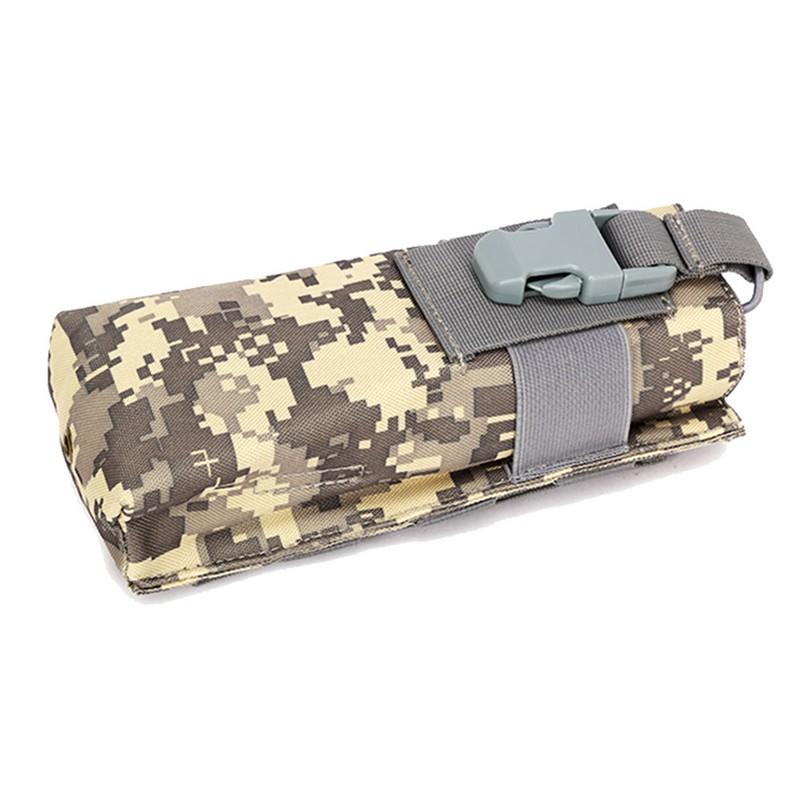 Outdoor Walkie Talkie Pouch Water Bottle Bag Handheld Radio Bag Molle Tactical Multifunctional Accessory Bag Travel EDC Pack