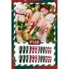 24Pcs/set Christmas Snowflake Christmas False Nails Christmas Fake Nail Extension  Manicurist