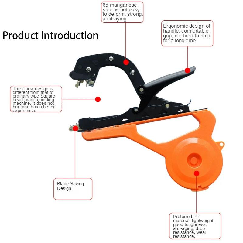 Garden Tool Plant Tying Tapetool Branch Binding Machine Hand Tying Machine Tapes Grape Vegetable Stem Strapping Pruning Tool