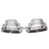 Silver Tailpipe Tip for Mercedes W221, W222, W212, W213, W204, W205 - Modified Square Outlet