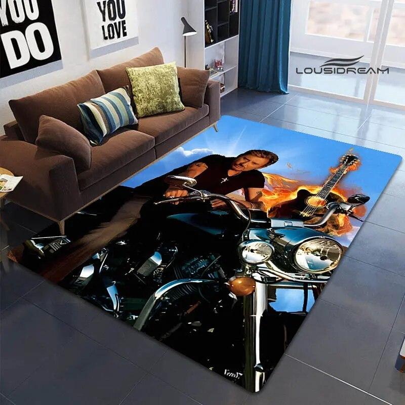 

Johnny Hallyday Carpet For Living Room Bedroom Gift Home Decoration