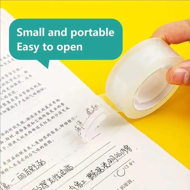 10/5/3/1Rolls Transparent Tape Refills Wrapping Tape Roll 0.8cm 1.2cm 1.8cm High-viscosity Adhesive Tapes Home School Supplies