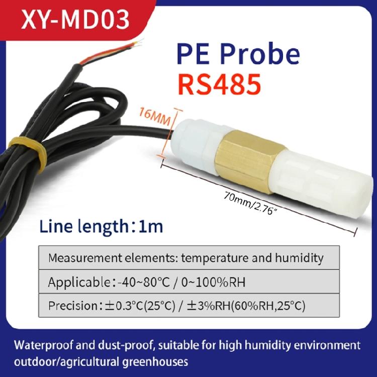 RS485 Soil Temperature and Humidity Sensor Transmitter Probe Moisture Sensor