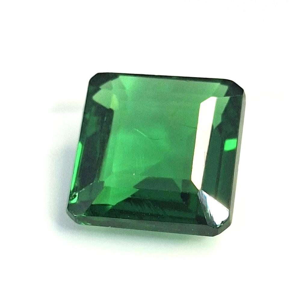 Fabulous Natural Tsavorite Garnet 12-14 Ct Square Cut Certified Loose Gemstone