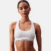 Calvin Klein Bralette Buchstaben-Logo Jacquard Bequemer BH Damenunterwäsche Weiß 0000F3785E-100