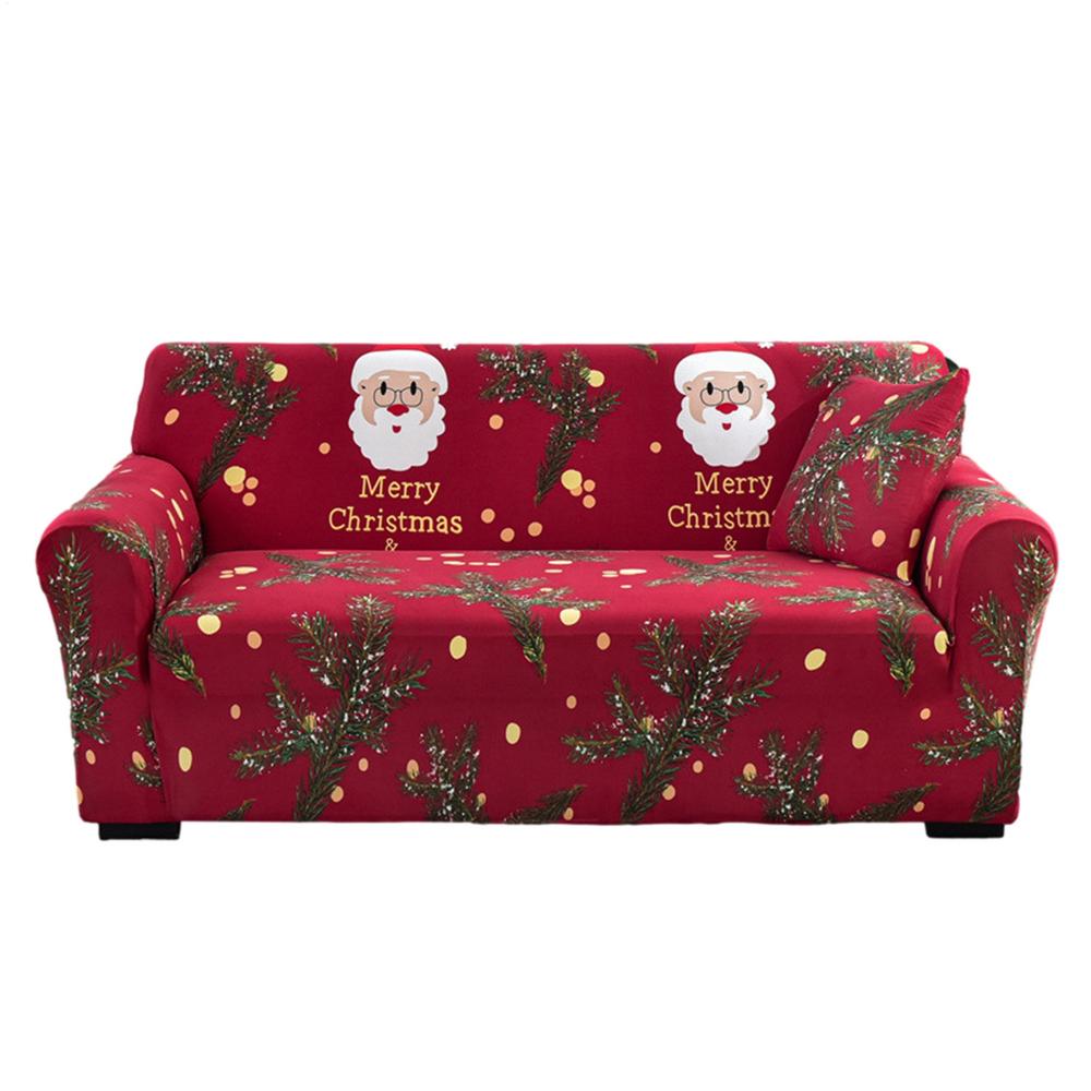Christmas Sofa Covers for Living Room Furniture Protector Christmas Printed Couch Cover Elastic Sofa Slipcover Holiday Decor