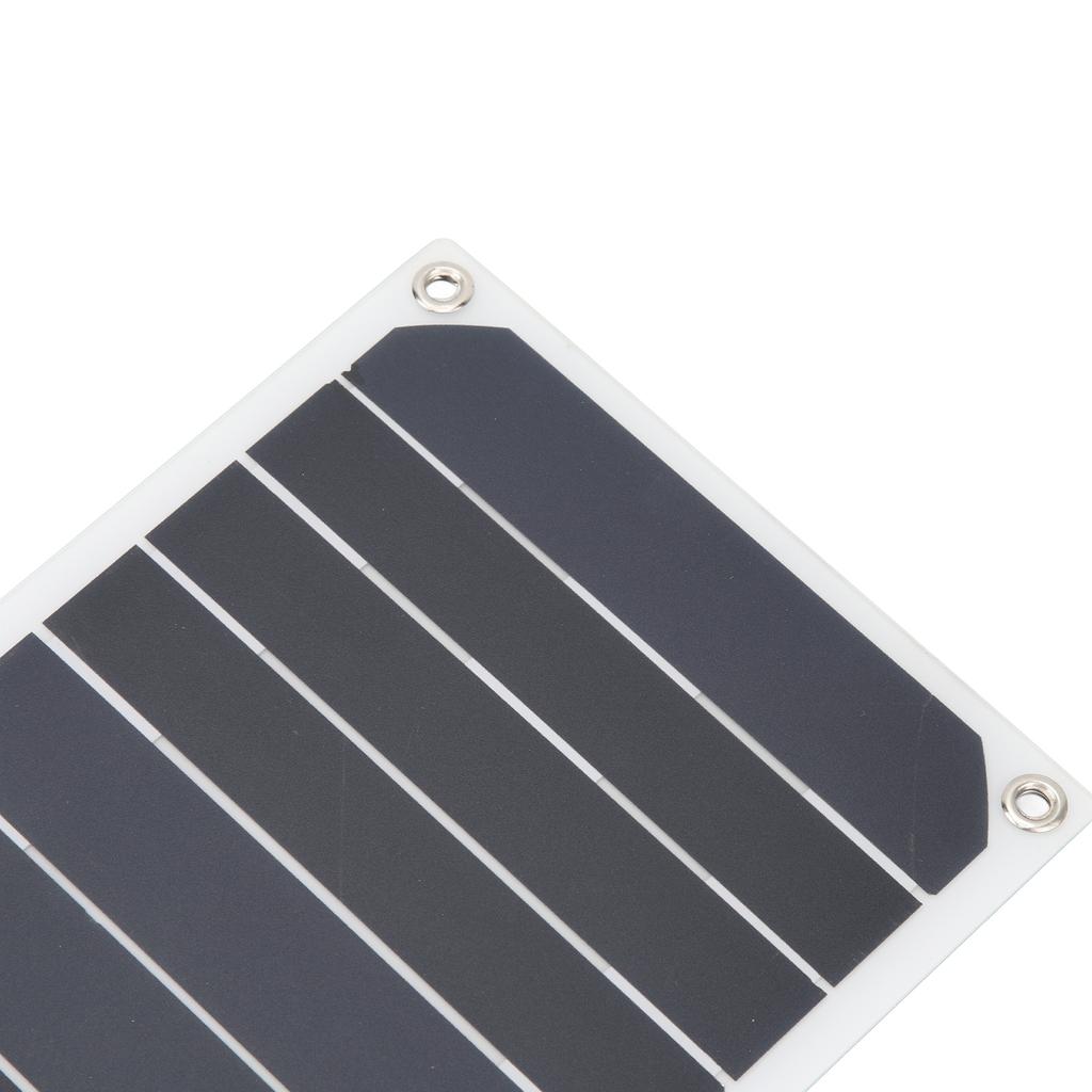 Güneş Paneli 10W Monokristal Silikon IP65 Su Geçirmez İnce Taşınabilir Güneş Paneli Şarj Cihazı Karabina Vantuz ile