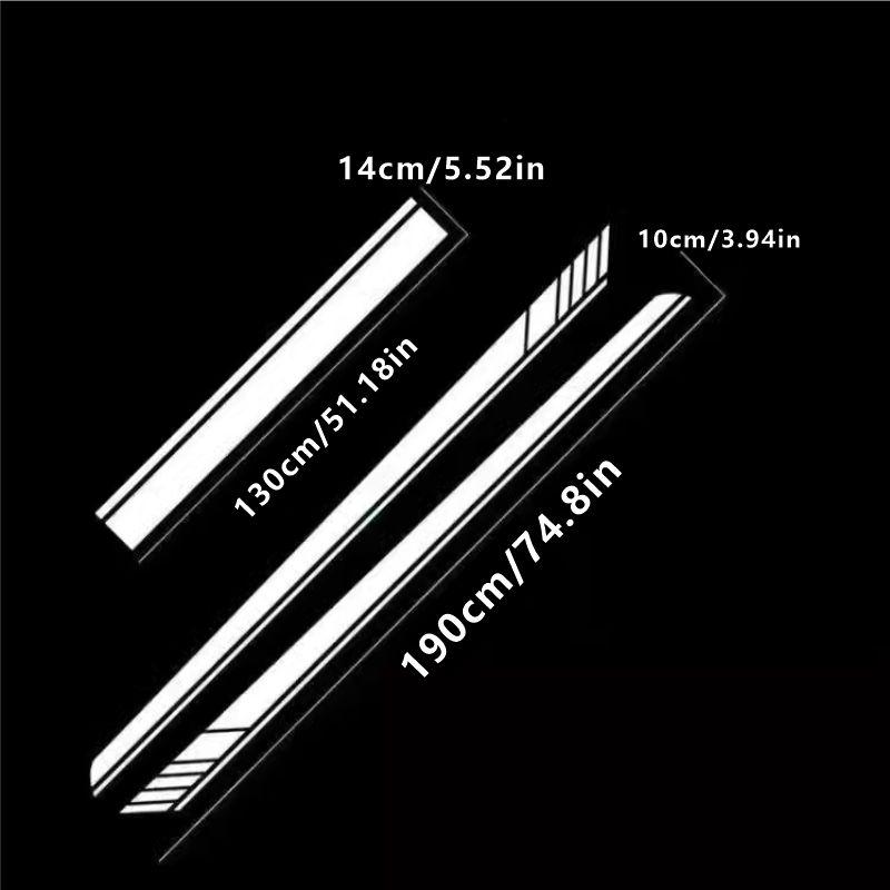 

Hot-selling Car Sticker Hood Body Door Side Skirt Stripes DIY Sport Vinyl Waterproof Anti-scratch Protect Decal Trim Accessories