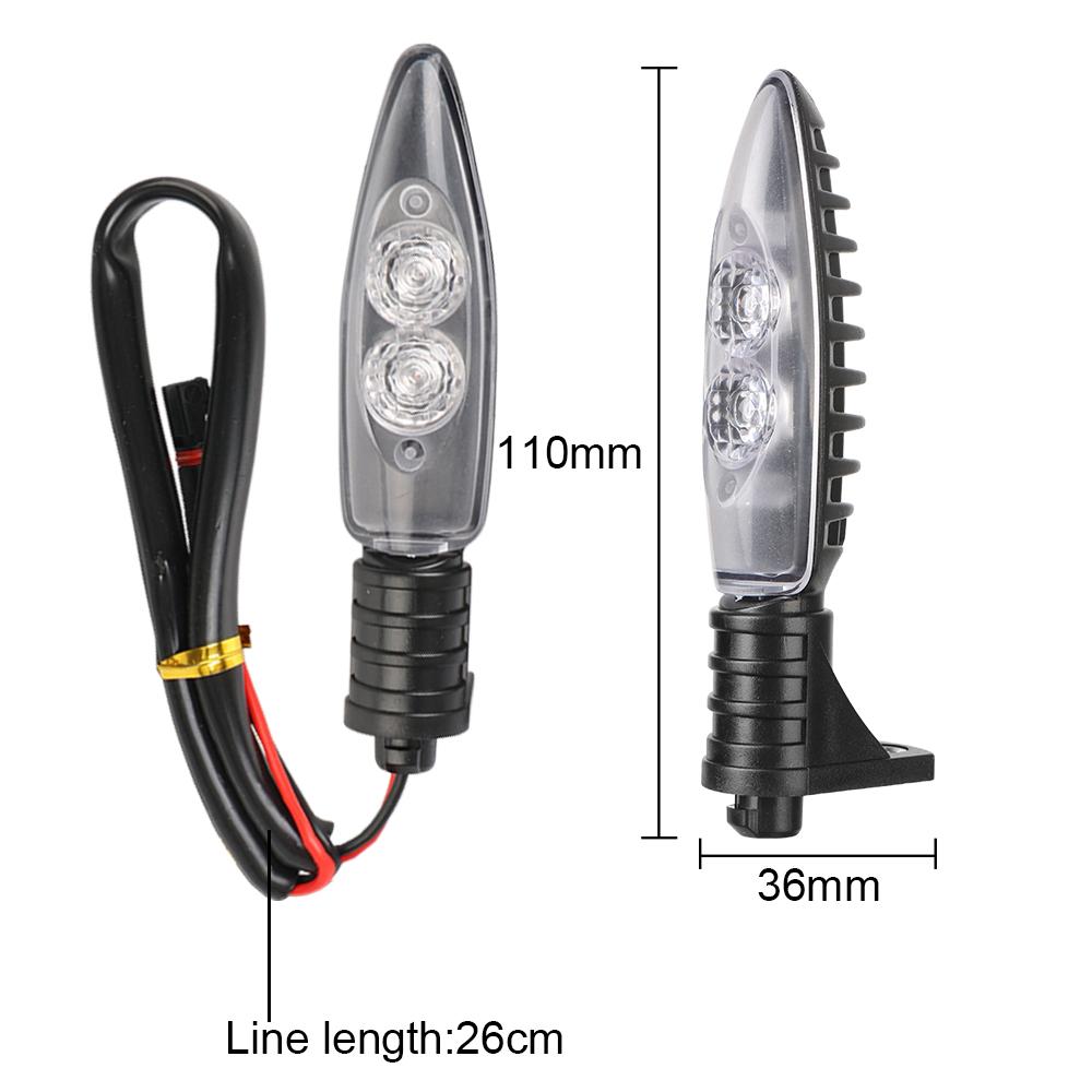 Motocycle Indicator Lamp Front Rear Turn Indicator LED Turn Lights Light Blinker 2Pcs/set