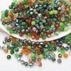 Multicolor Flat Bead Set: DIY Bracelet Spacer & Crystal Glass Beads In 4/6/8 Sizes