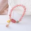 Natural Strawberry Crystal Bracelet Bangles Women Fashion Jewelry Accessories Gift